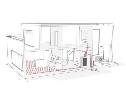 Schemat podłączenia pompy