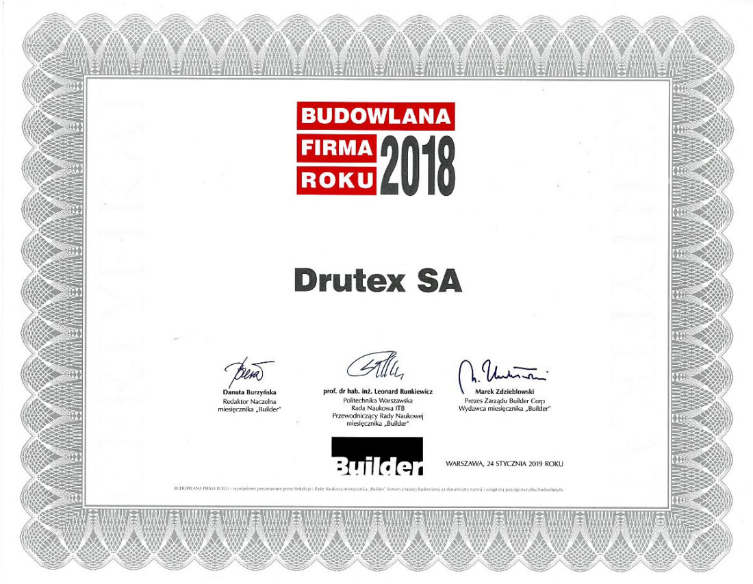 Kolejne wyróżnienia dla firmy Drutex