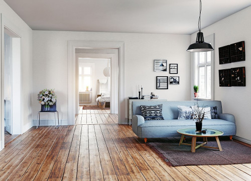 Salon w skandynawskim stylu