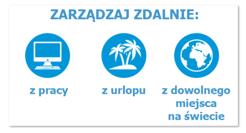 Zdalne zarządzanie z każdego miejsca