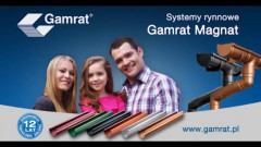 Reklama systemu rynnowego Gamrat MAGNAT
