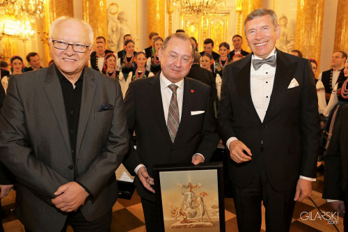 Od lewej: Wojciech Siudmak, prof. Bohdan Maruszewski, Andrzej Wodzyński