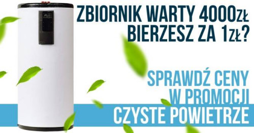 zbiornik Lapesa GX 190S ze stali nierdzewnej INOX304 za złotówkę w ramach promocji Czyste Powietrze