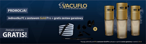 Przy zakupie jednostek z serii FILTERED CYCLONIC z zestawem GOLD lub PRO zestaw garażowy GRATIS