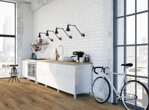 Dębowa podłoga w salonie