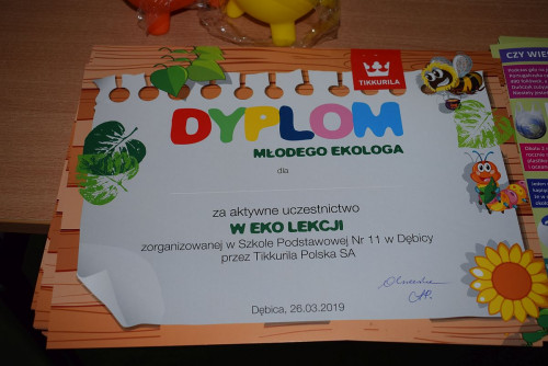 Dyplom Młodego Ekologa