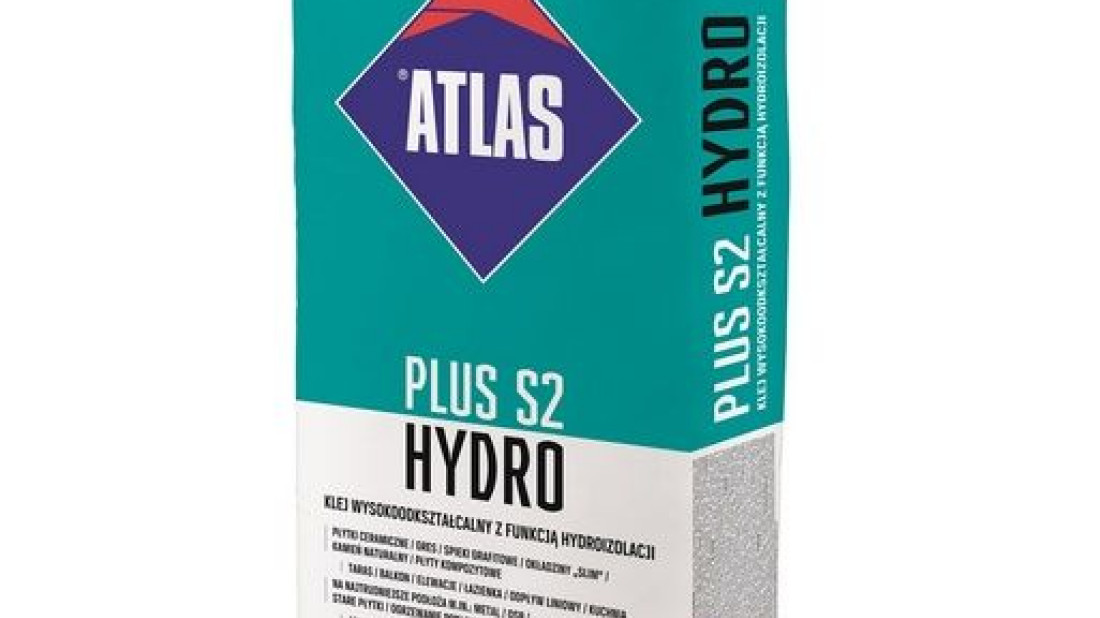 ATLAS PLUS S2 HYDRO - klej wysokoodkształcalny C2TE S2 z funkcją hydroizolacji