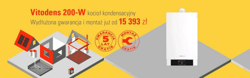 Pakiet z kotłem gazowym Vitodens 200-W