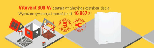 Pakiet z systemem wentylacji Vitovent 300-W