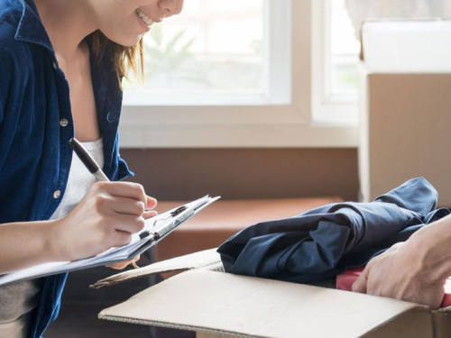 Przygotowanie pudeł do rozdzielania przedmiotów