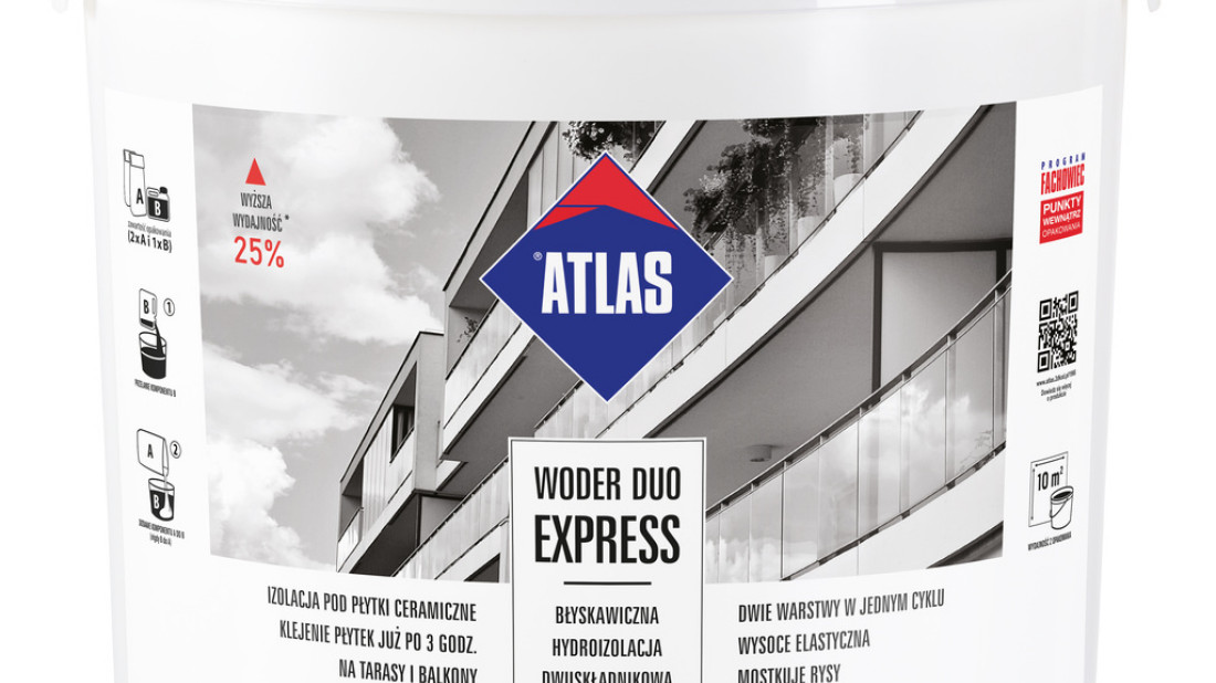 ATLAS WODER DUO EXPRESS – błyskawiczna hydroizolacja dwuskładnikowa