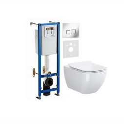 7w1 - CERSANIT TARGET (35 cm) + WC OPOCZNO METROPOLITAN + deska wolnooopadająca + przycisk