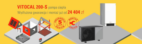 Pakiet z pompą ciepła Vitocal 200-S w specjalnej cenie wraz z montażem i 5-letnią gwarancją