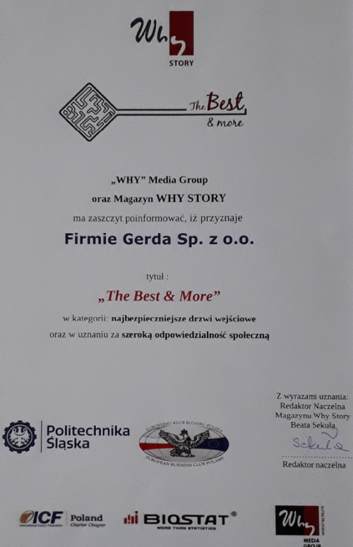 Gerda z wyróżnieniem The Best & More