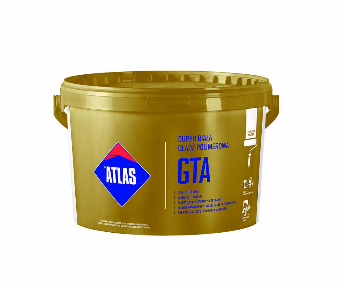 ATLAS GTA - idealnie gładka, idealnie biała gładź polimerowa 