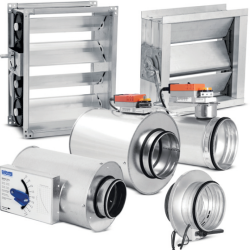 Przepustnice wentylacyjne i siłowniki