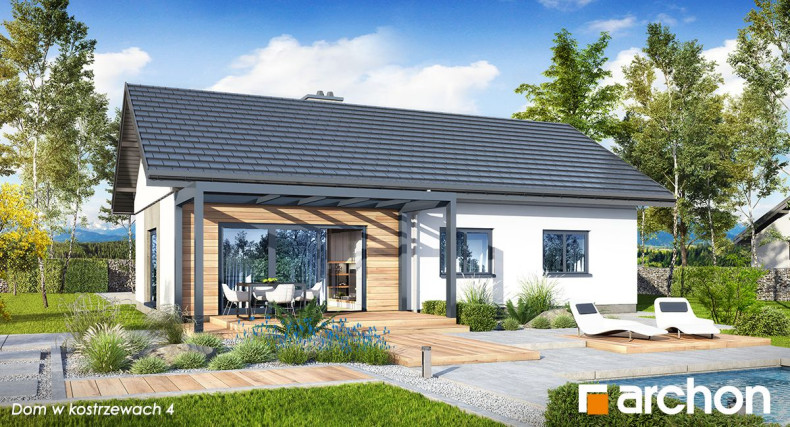 &quot;Dom w kostrzewach 4&quot; - wizualizacja