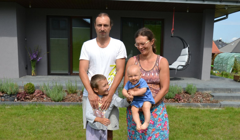 Właściciele domu, Eliza i Arek z synami