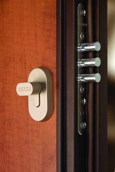 Rygle w antywłamaniowych drzwiach