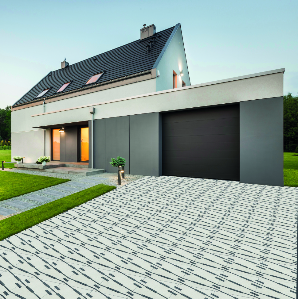 Podjazd wyłożony płytą Polbruk Extrano