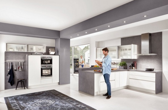 Aranżacja wnętrza Pfleiderer - kuchnia i salon