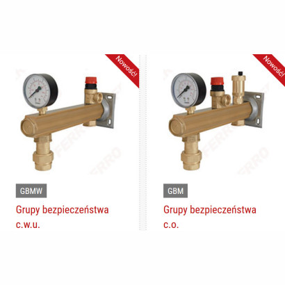 Grupy bezpieczeństwa c.o. i c.w.u.