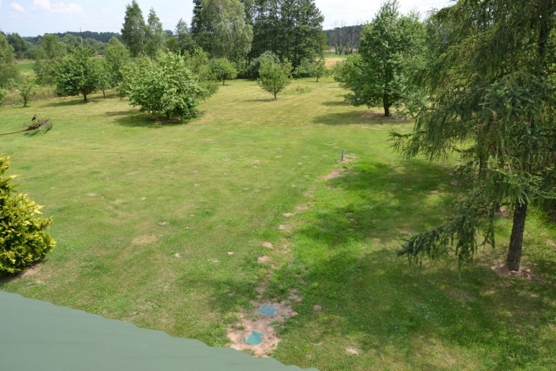 Wygląd działki dwa lata po zamontowaniu oczyszczalni