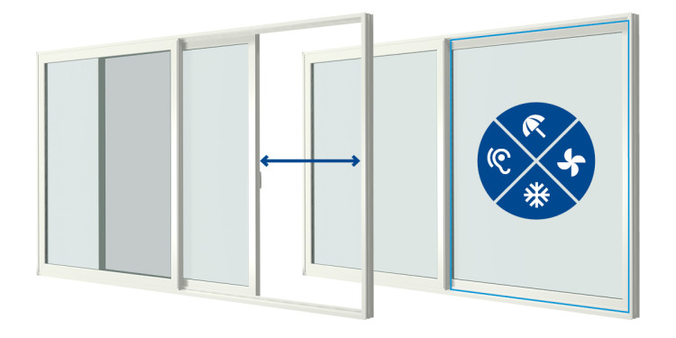 Schemat działania drzwi Morlite Vision