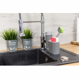 Pojemnik z dozownikiem na akcesoria do zmywania naczyń