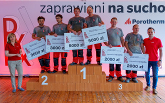 Murarze specjalizujący się w technologii Porotherm Dryfix zdobywają nagrody!