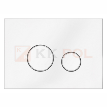 Płytka przycisków Vitrum Grande V1 Orbis / biała