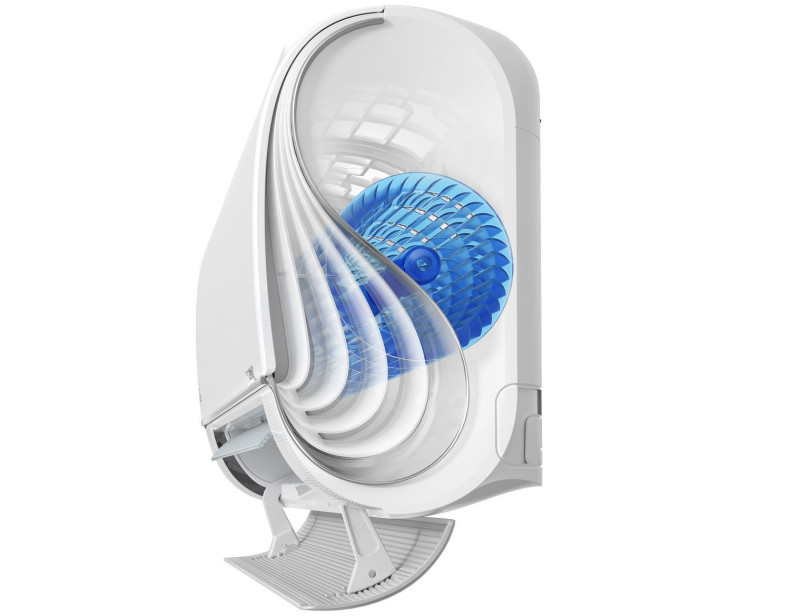 Schemat wnętrza jednostki klimatyzacyjnej