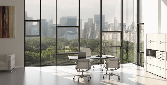 Panoramiczne okno Schüco AWS 75 PD.SI