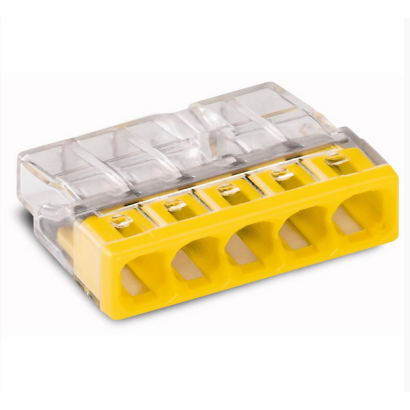 Wago Szybkozłączka Compact 5x0,5-2,5mm2 transparentna 2273-205