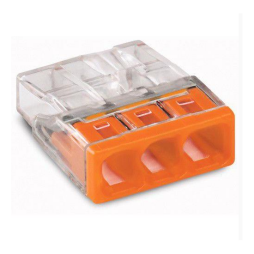 Wago Szybkozłączka Compact 3x0,5-2,5mm2 transparentna 2273-203