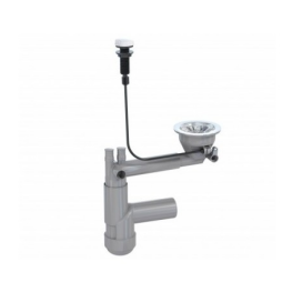 Syfon Prevex zlewozmywakowy pojedynczy z korkiem automatycznym 2217001