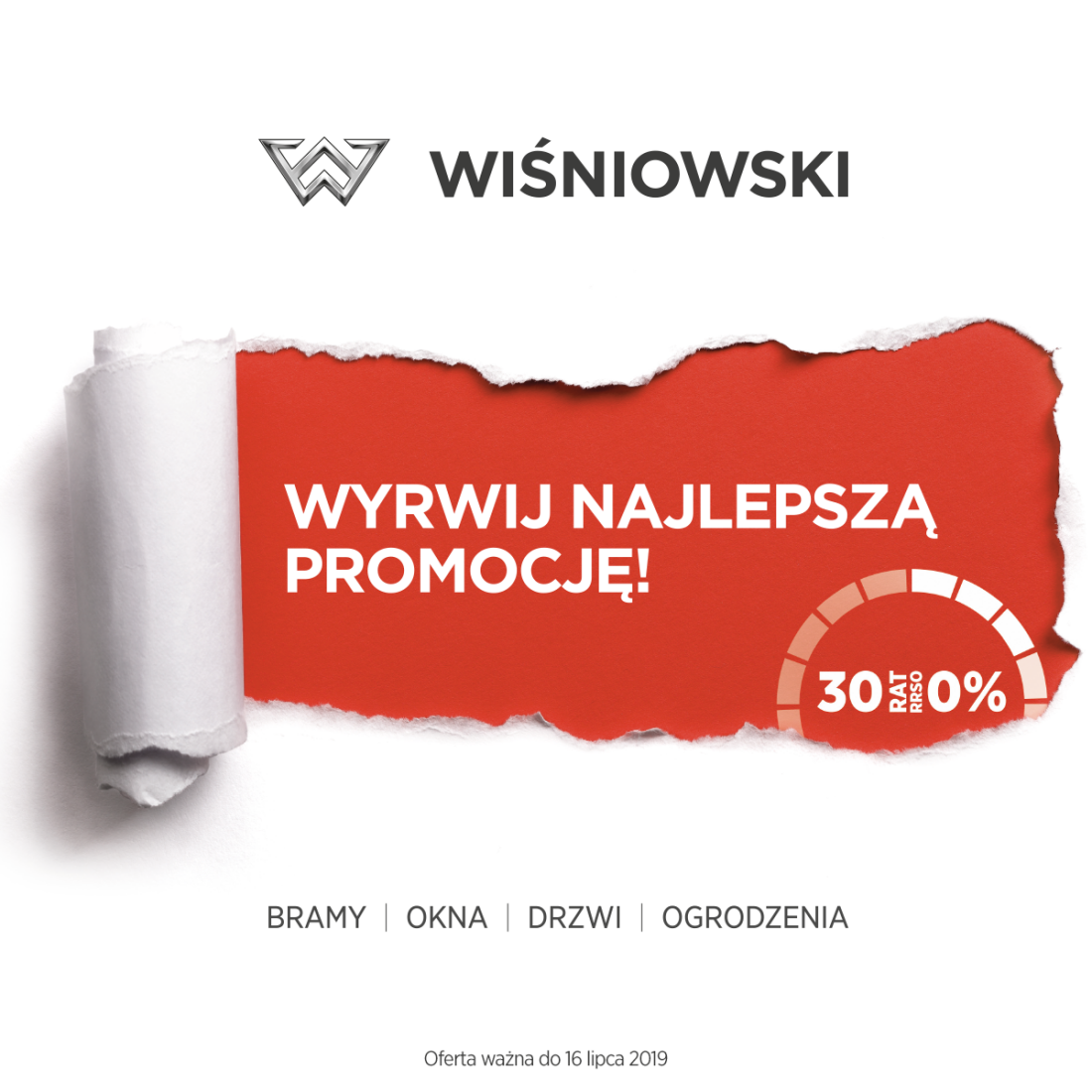 Promocja marki WIŚNIOWSKI - Raty 0%!