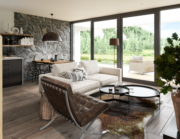 Niedomknięta przestrzeń dzięki przeszkleniom tarasowym