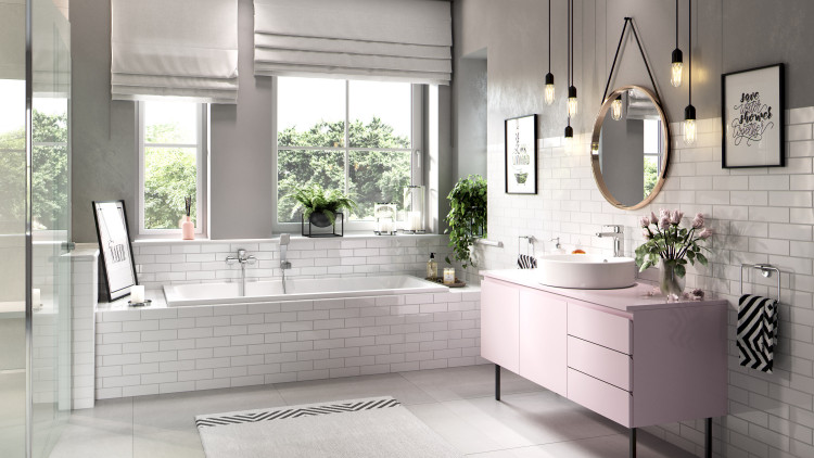 Baterie Ferro w aranżacji łazienkowej