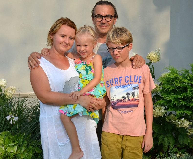 Właściciele domu Adriana i Igor wraz z dziećmi
