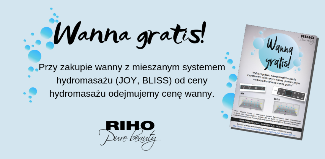Wanna gratis - akcja promocyjna firmy RIHO