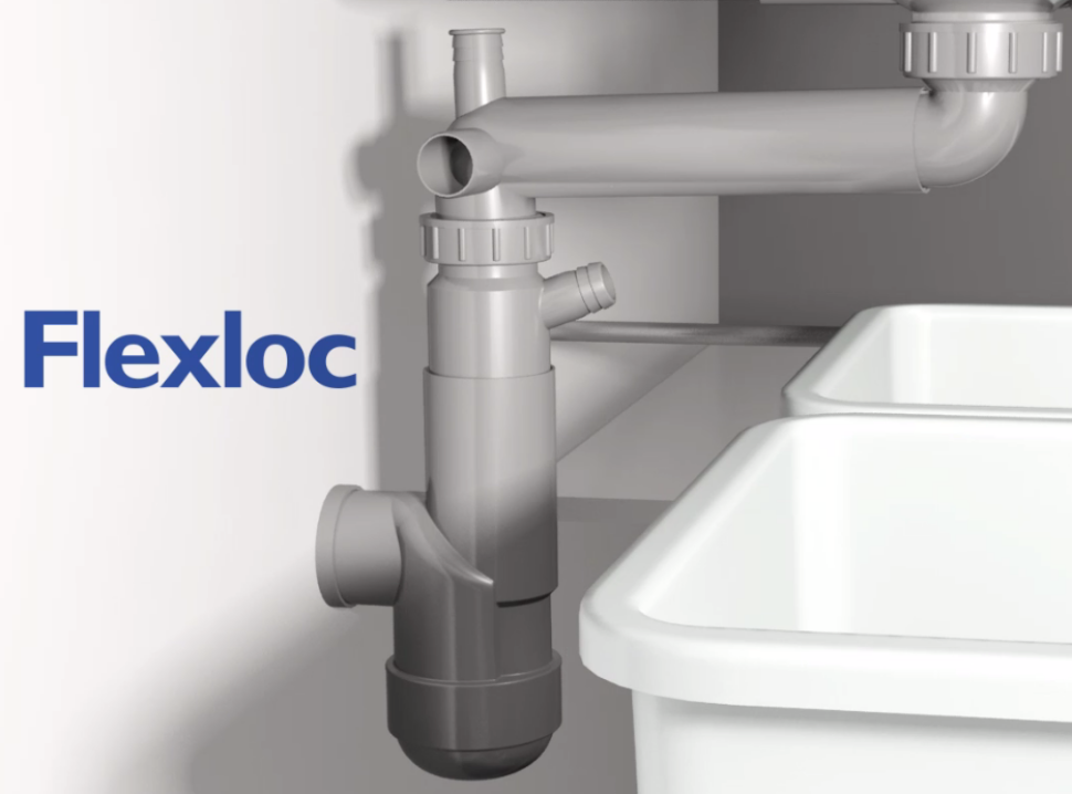 Łatwy w czyszczeniu syfon Flexloc