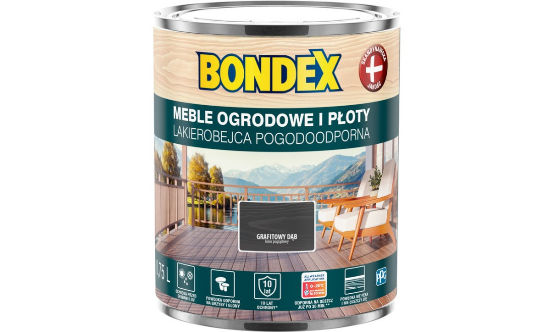 Lakierobejca marki Bondex pomoże zabezpieczyć drewno także jesienią