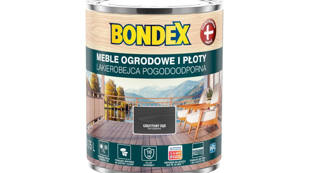 Lakierobejca marki Bondex pomoże zabezpieczyć drewno także jesienią