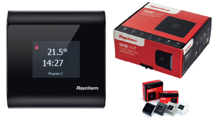 Termostat nVent Raychem SENZ WIFI do zarządzania elektrycznym ogrzewaniem podłogowym