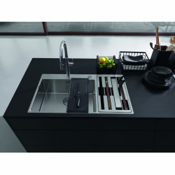 Zlewozmywak Box Center  BWX 220-54-27 komora z akcesoriami z prawej strony