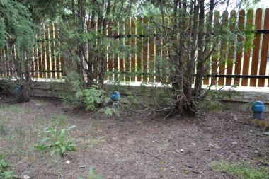 Trzy kominki wentylacyjne