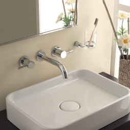 VEGANE - bateria umywalkowa 3-otworowa podtynkowa