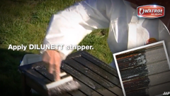 Renowacja bardzo zniszczonego drewna z Owatrol DILUNETT i NET-TROL