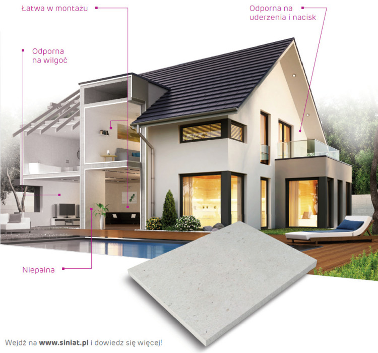 Zalety ogólnobudolwanej płyty cementowej CEMENTEX na przykładzie przegród w budynku jednorodzinnym